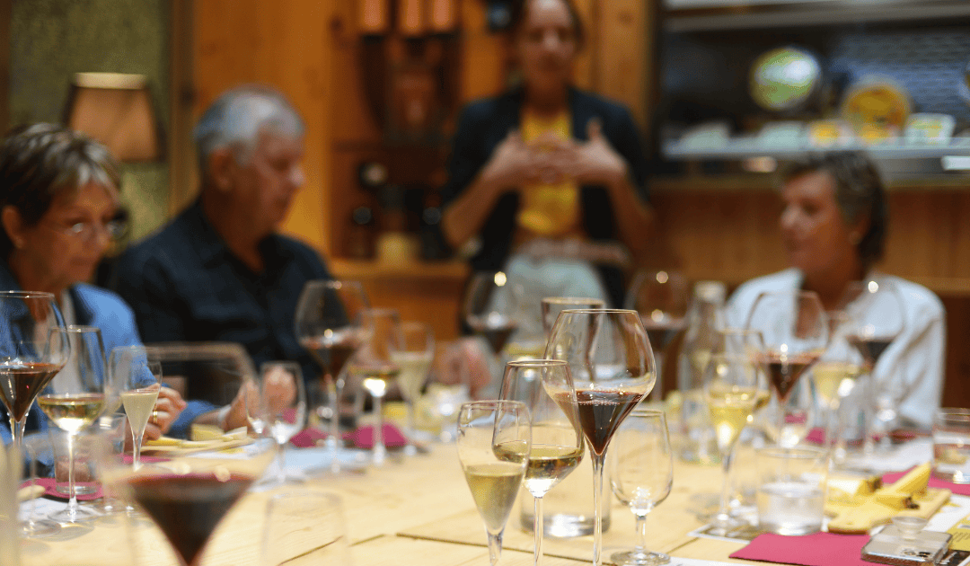 group wine and cheese tasting in italy